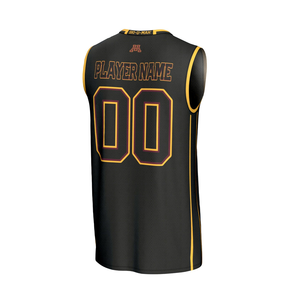 Minnesota Golden Gophers Lightweight Collegiate Basketball NIL Pick-A-Player Fashion Jersey - Black product image 4,