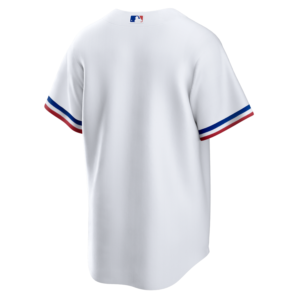 Texas Rangers White Home Big & Tall Replica Jersey product image 4, provided for visual reference and product detail review