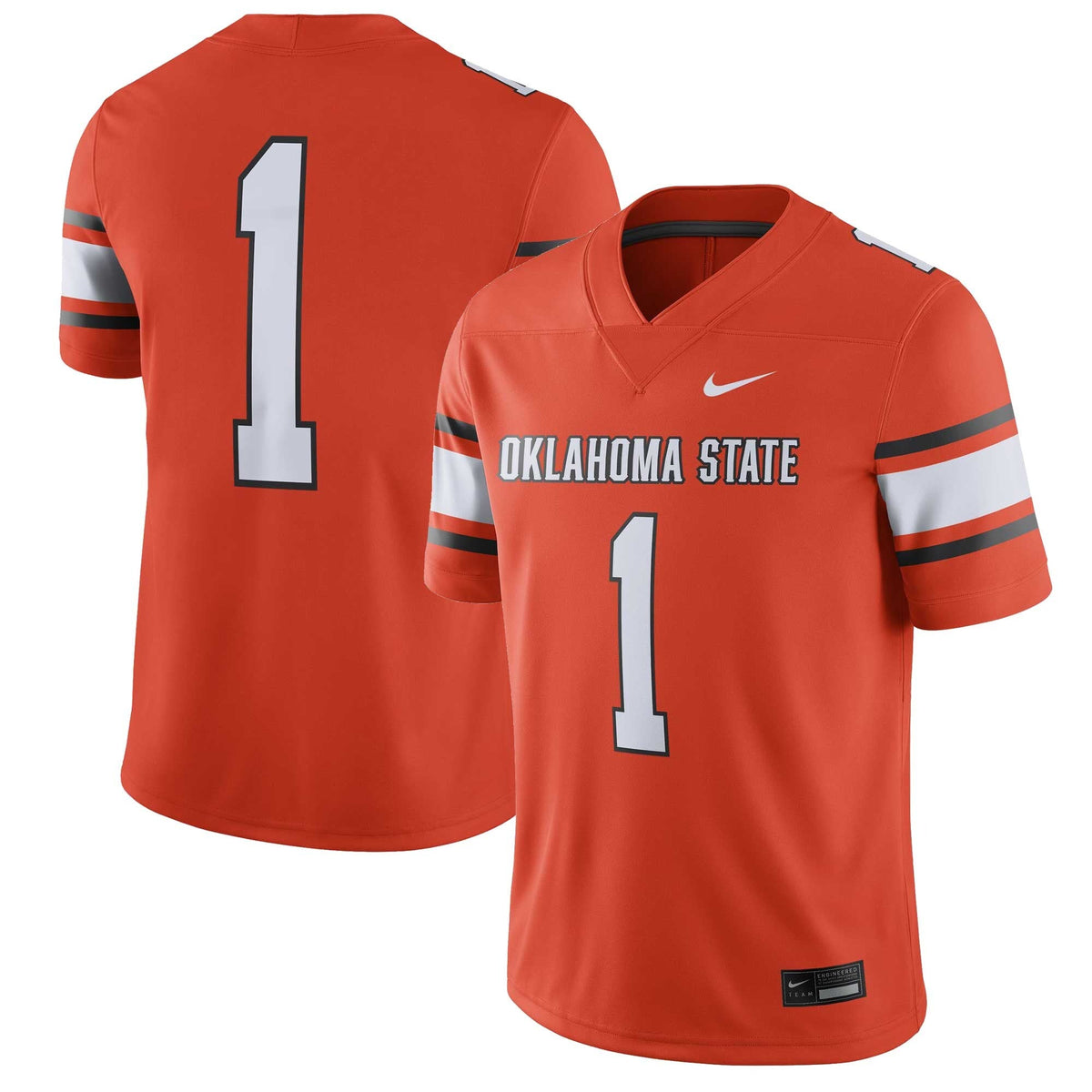 #1 Oklahoma State Cowboys Game Jersey - Orange product image 2, provided for visual reference and product detail review