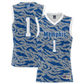 #1 Memphis Tigers Lightweight Basketball Jersey - Royal product image 1, provided for visual reference and product detail