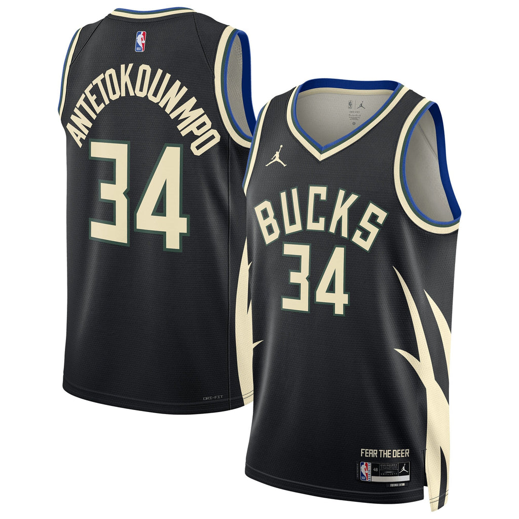 Milwaukee Bucks Giannis Antetokounmpo Dri-FIT NBA Swingman Jersey product image 1, provided for visual reference and product