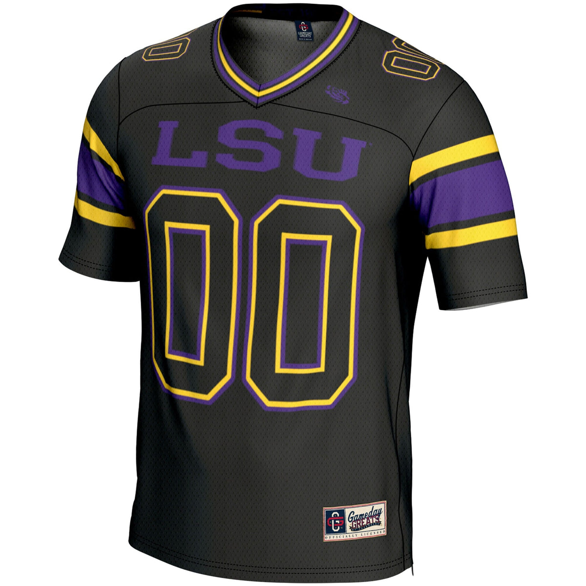 LSU Tigers NIL Pick-A-Player Football Jersey - Black product image 3, provided for visual reference and product detail review