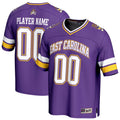 ECU Pirates NIL Pick-A-Player Football Fashion Jersey - Purple product image 1, provided for visual reference and product