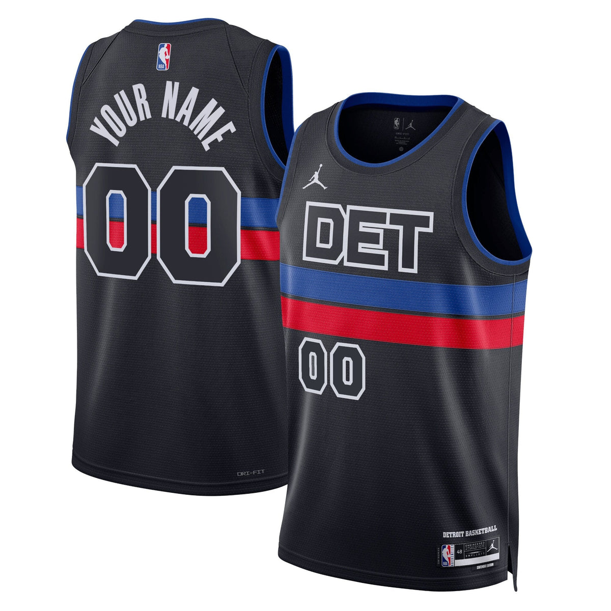 Detroit Pistons Statement Swingman Jersey - Custom product image 1, provided for visual reference and product detail review