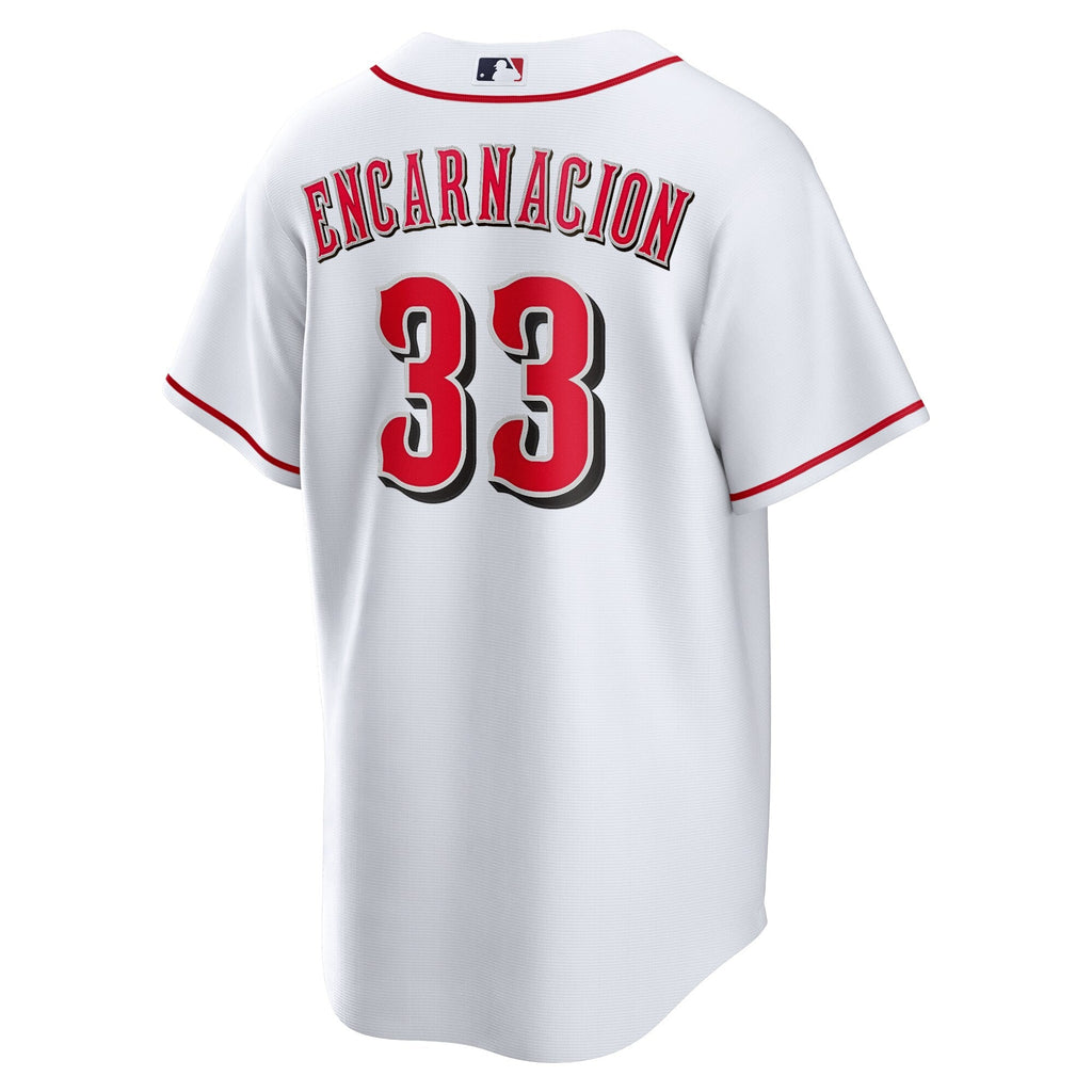 Cincinnati Reds Christian Encarnacion-Strand White Home Replica Jersey product image 4, provided for visual reference and