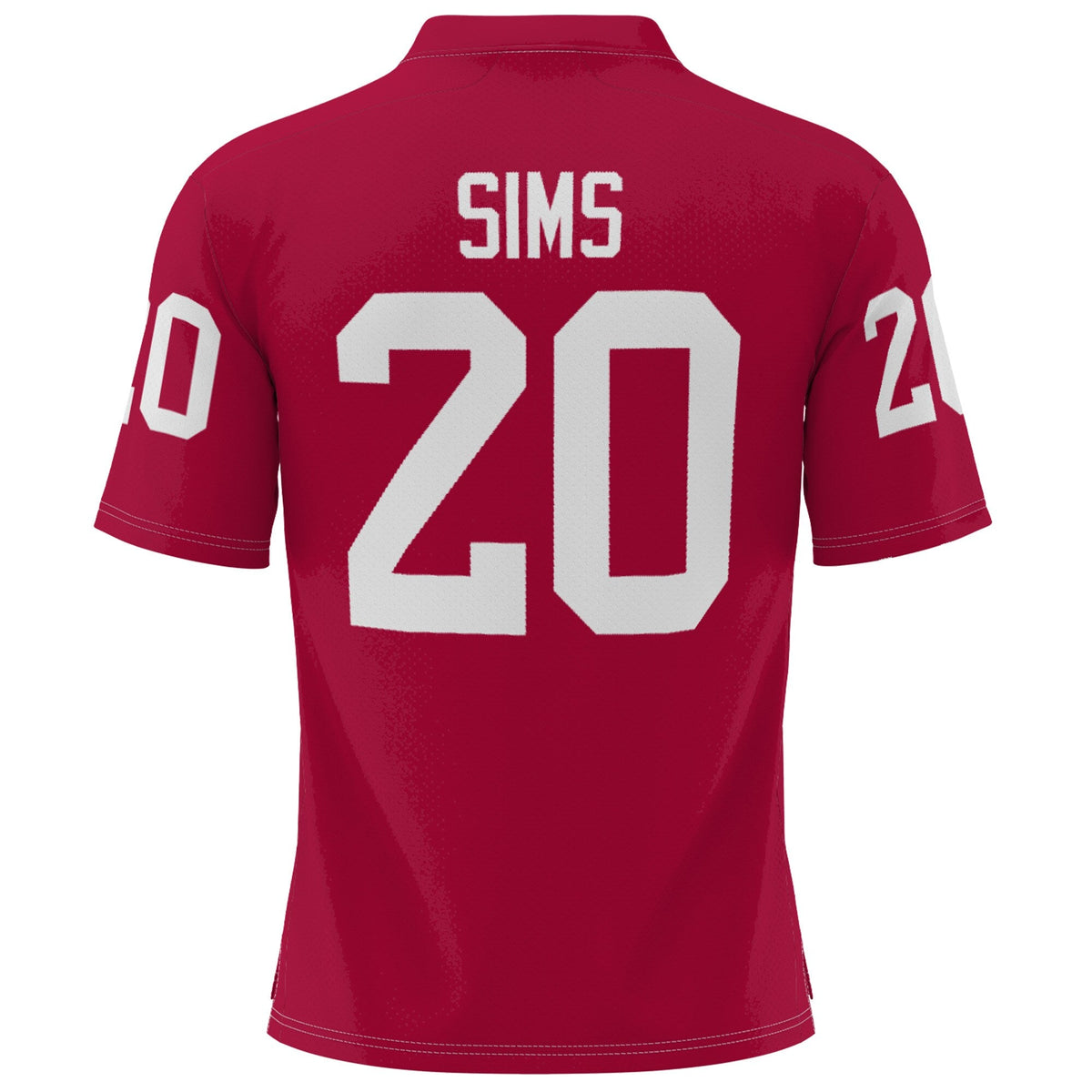 Billy Sims Crimson Oklahoma Sooners Heisman Football Jersey product image 4, provided for visual reference and product