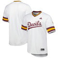 Arizona State Sun Devils Replica Baseball Jersey - White product image 1, provided for visual reference and product detail