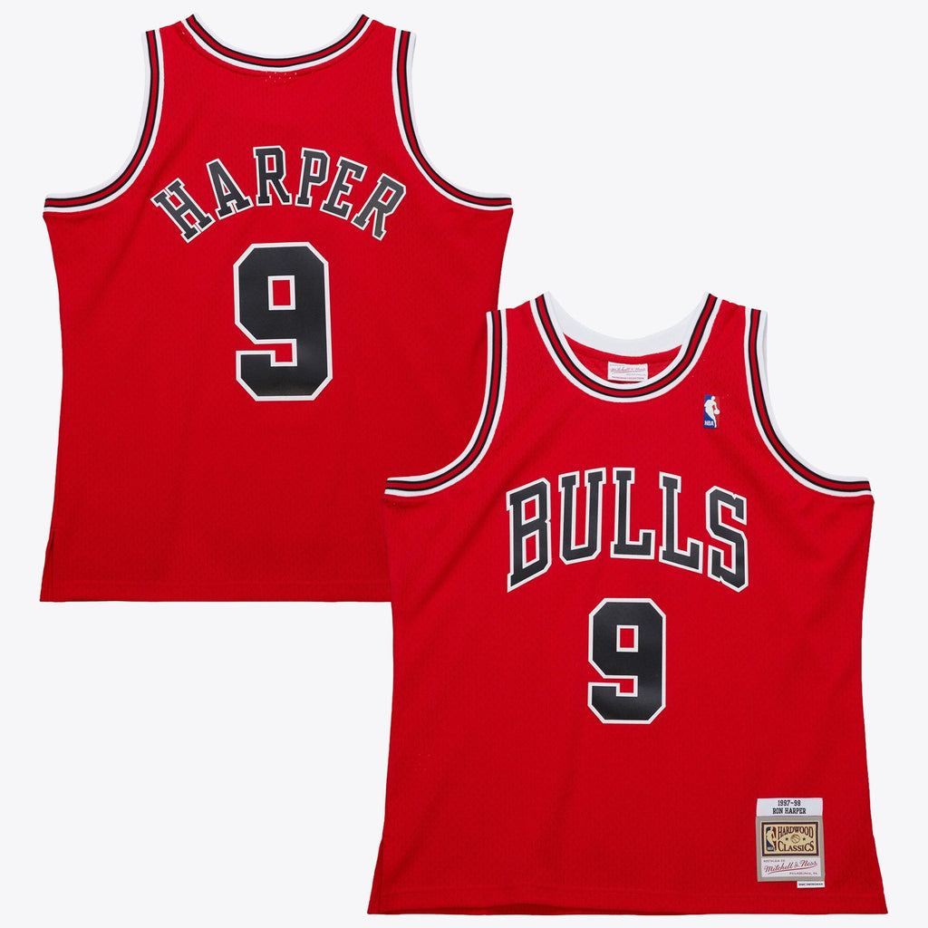 Chicago Bulls Ron Harper 1997 Dark Authentic Jersey - Scarlet product image 1, provided for visual reference and product