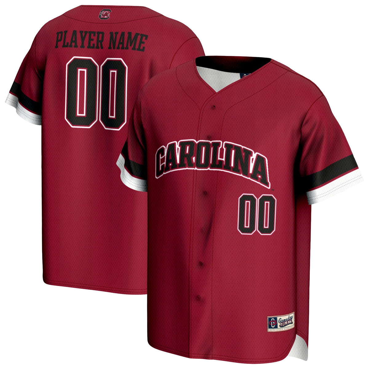 South Carolina Gamecocks NIL Pick-A-Player Lightweight Baseball Jersey - Garnet product image 1, provided for visual