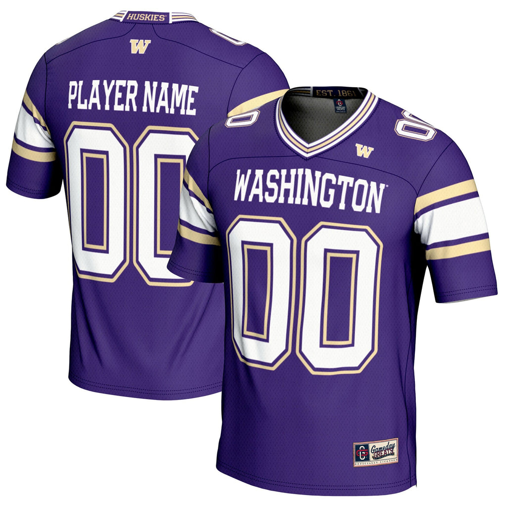 Washington Huskies NIL Pick-A-Player Football Jersey - Purple product image 1, provided for visual reference and product