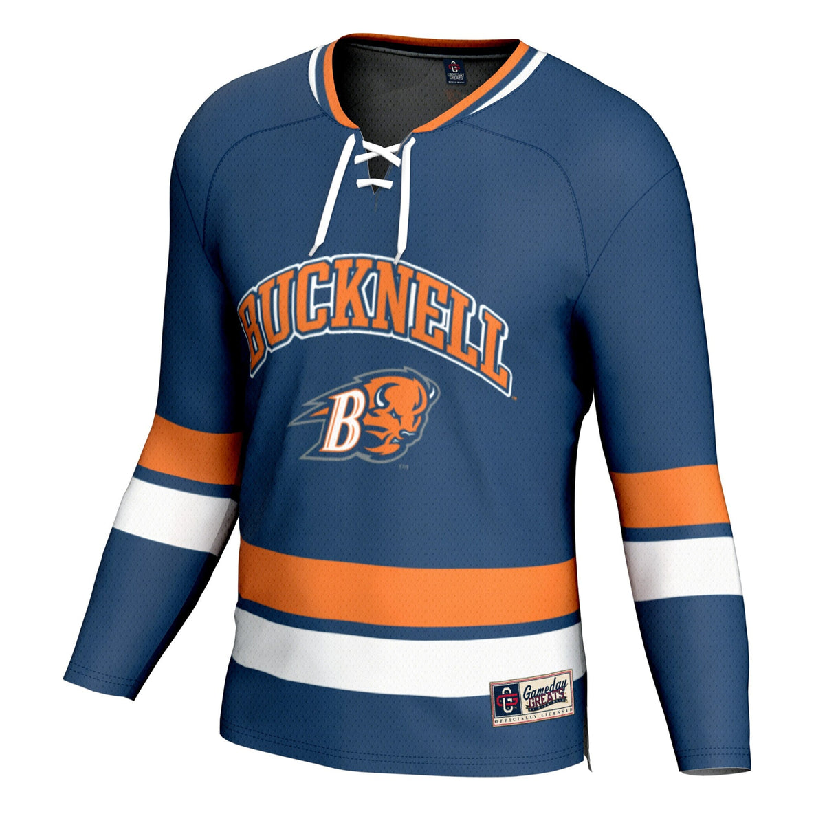 Bucknell Bison Spirit Hockey Jersey - Blue product image 3, provided for visual reference and product detail review