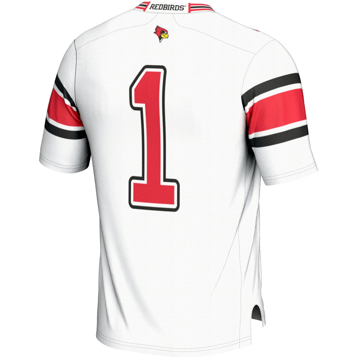 #1 Illinois State Redbirds Endzone Football Jersey - White product image 4, provided for visual reference and product detail