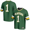 #1 UAB Blazers Lightweight Football Fashion Jersey - Green product image 1, provided for visual reference and product detail