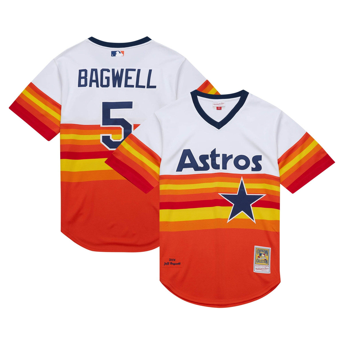 Houston Astros Jeff Bagwell White 2004 Cooperstown Collection Authentic Throwback Jersey product image 2, provided for
