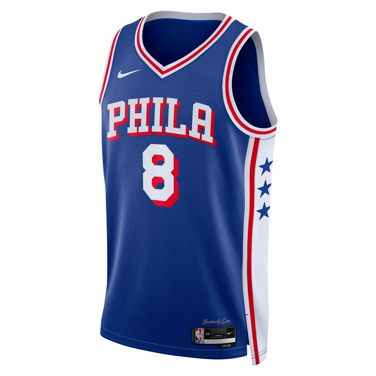 Philadelphia 76ers Icon Edition Swingman Jersey - Royal - Paul George product image 3, provided for visual reference and