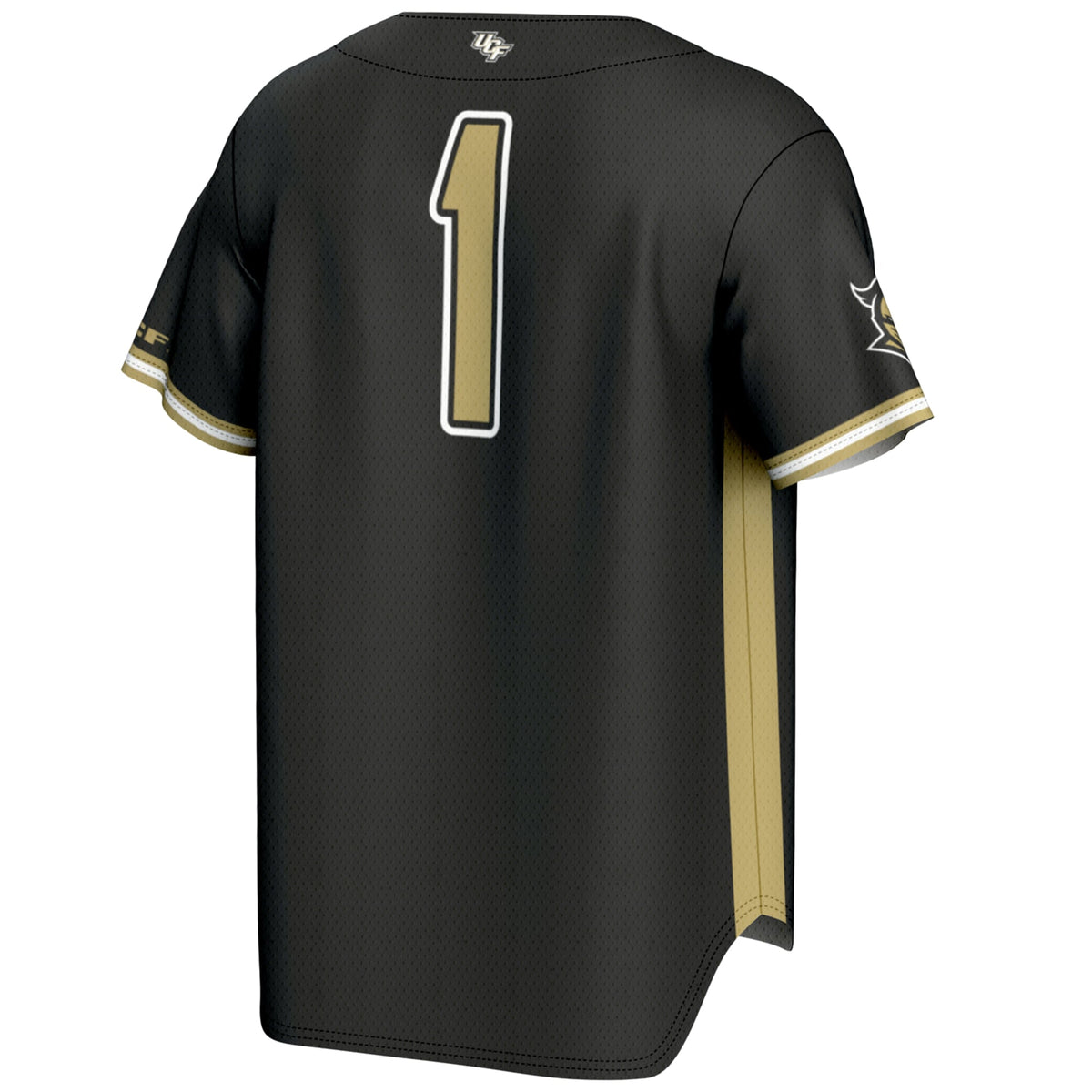 #1 UCF Knights Lightweight Baseball Jersey - Black product image 4, provided for visual reference and product detail review