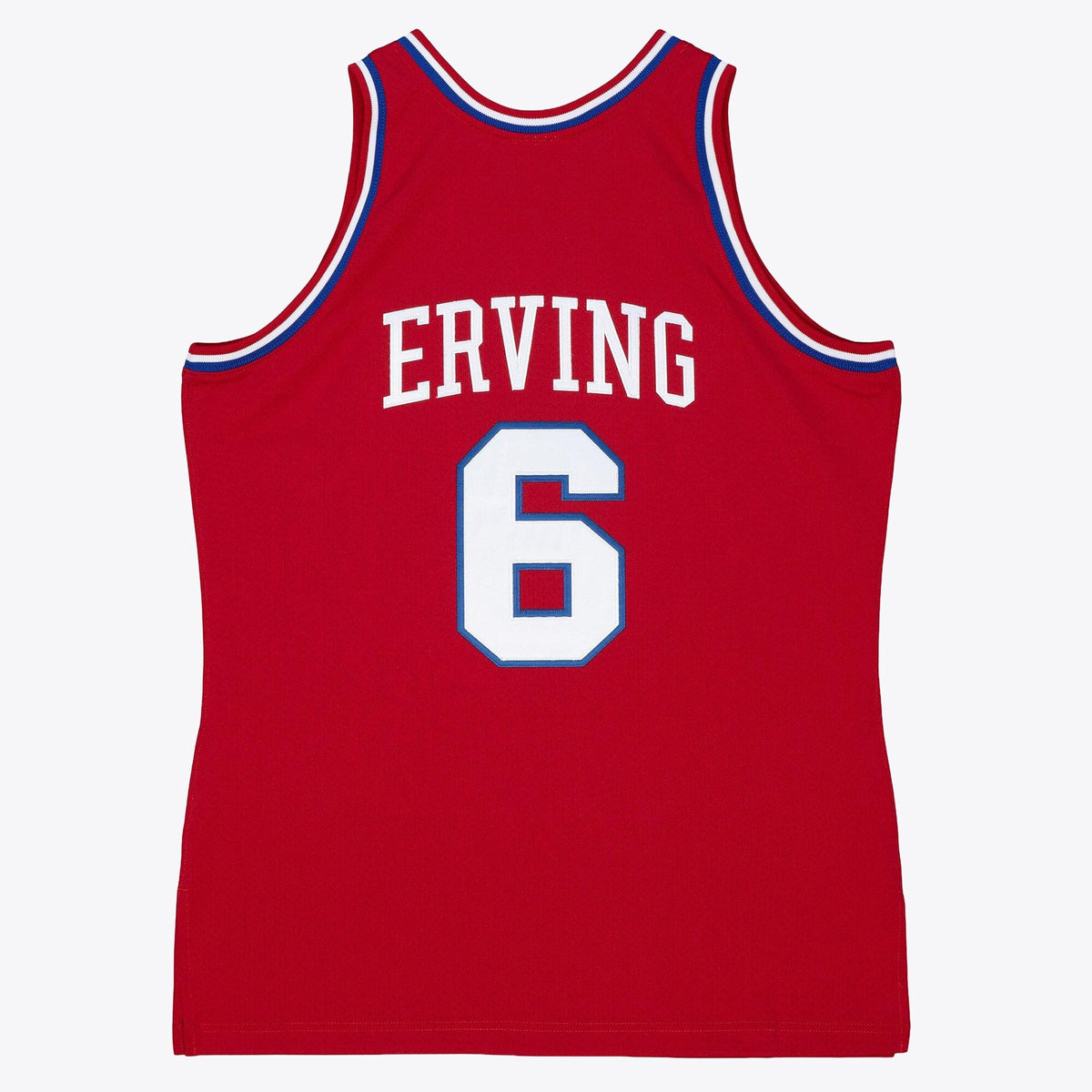 Philadelphia 76ers Julius Erving 82-83 Authentic Road Jersey - Scarlet product image 4, provided for visual reference and