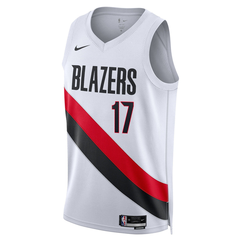 Portland Trail Blazers Replica Association Edition Swingman Jersey - White - Shaedon Sharpe product image 3, provided for