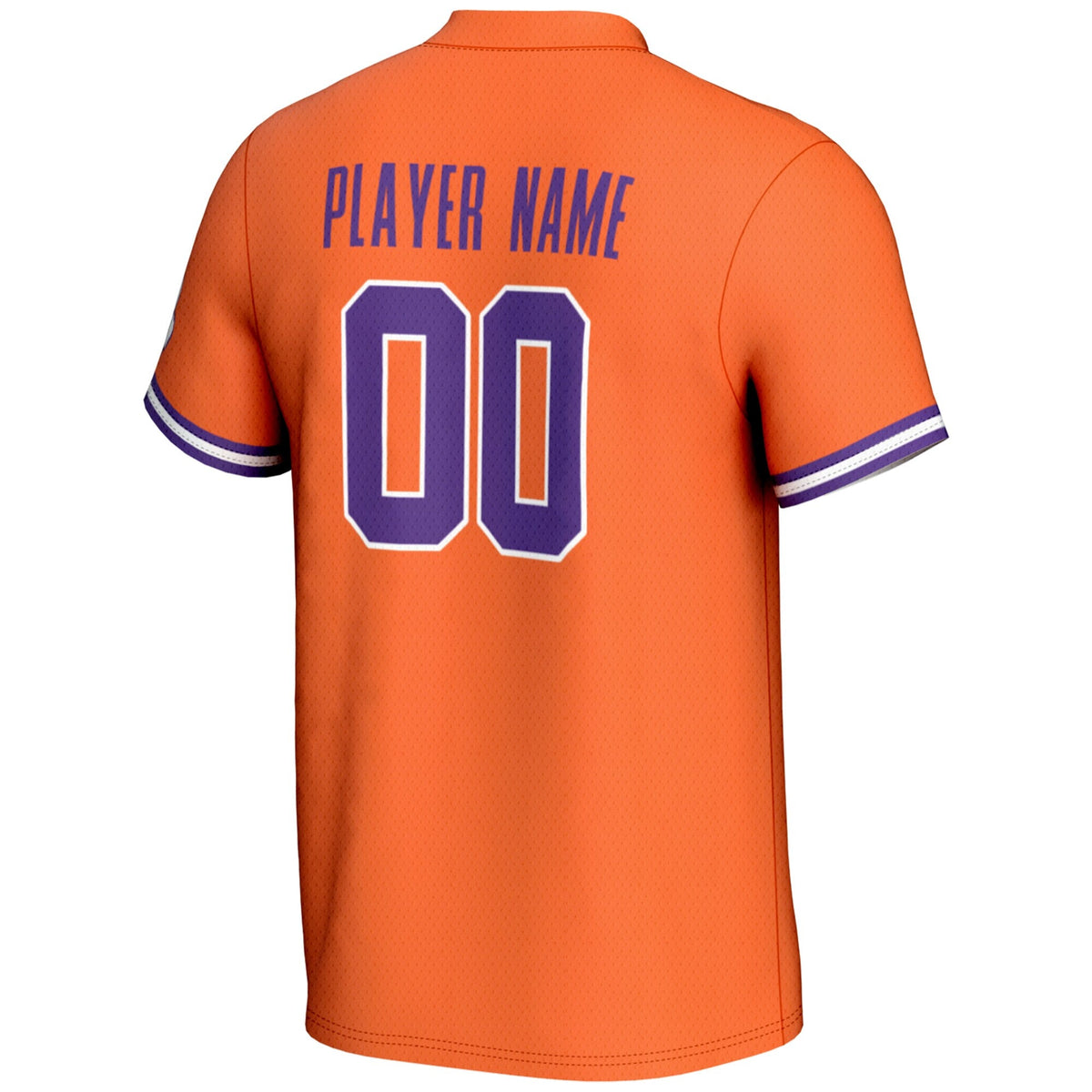 Clemson Tigers NIL Pick-A-Player Lightweight Softball Jersey - Orange product image 4, provided for visual reference and
