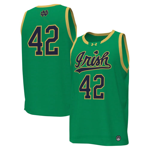 # Notre Dame Fighting Irish Replica Basketball Jersey - Kelly Green product image 1, provided for visual reference and