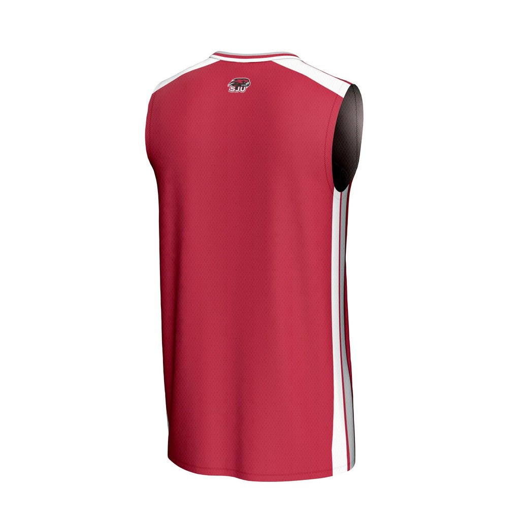 Saint Joseph's Hawks Spirit Basketball Jersey - Crimson product image 4, provided for visual reference and product detail