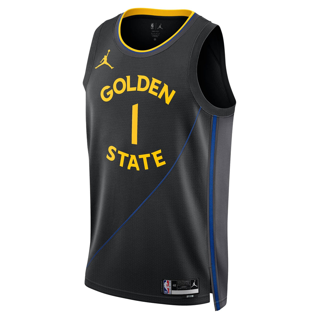 Golden State Warriors 2024/25 Statement Edition Swingman Jersey - Black - Jonathan Kuminga product image 3, provided for