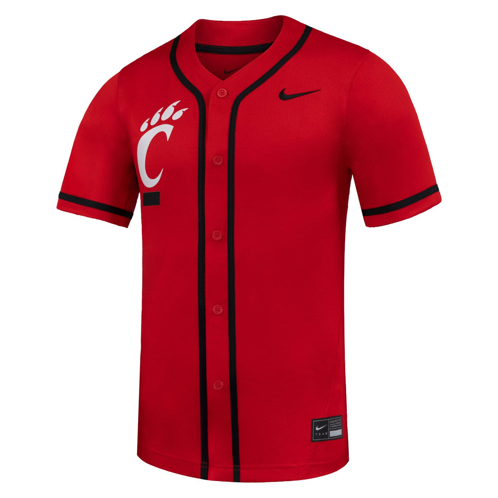 Red Cincinnati Bearcats Replica Baseball Jersey product image 3, provided for visual reference and product detail review