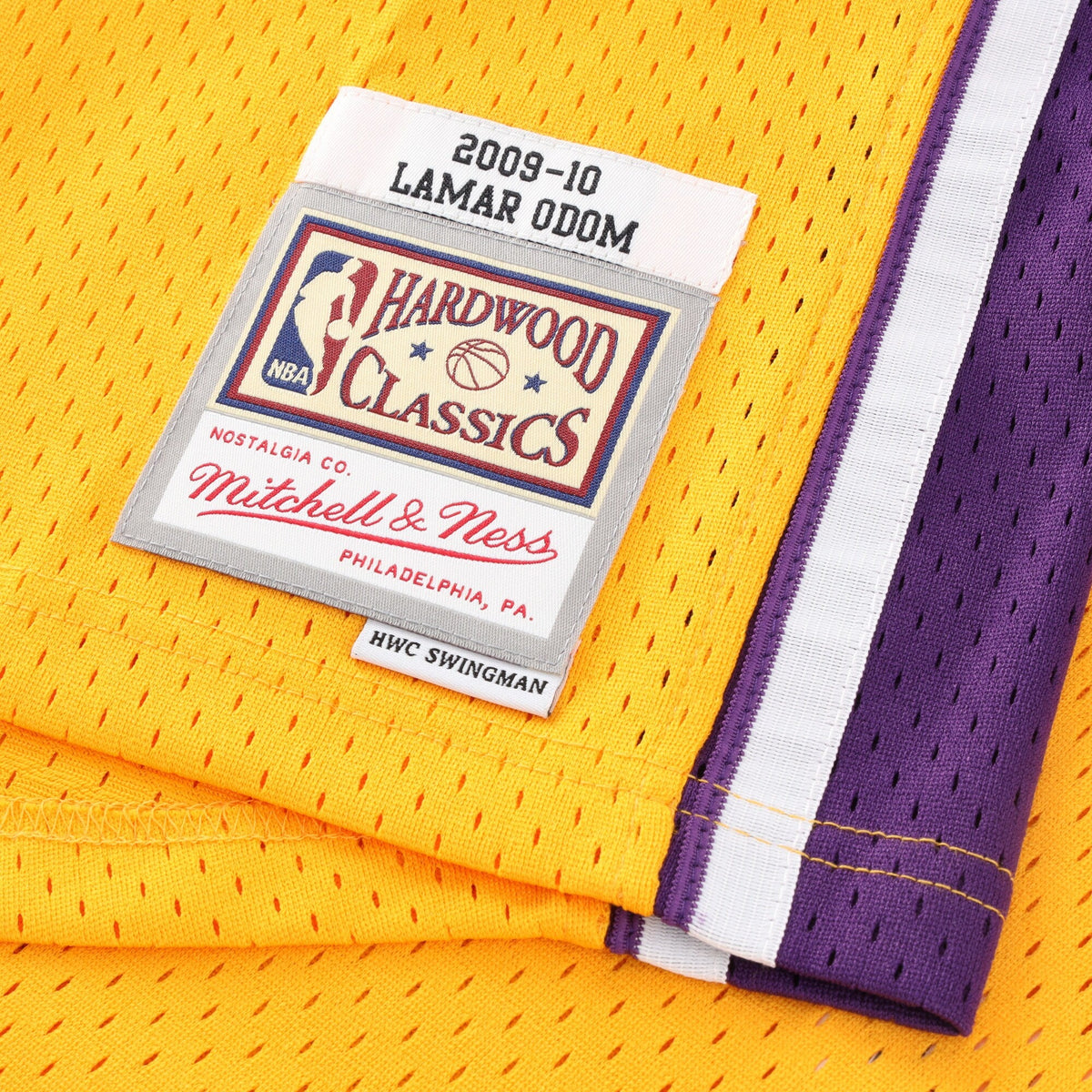 Los Angeles Lakers NBA Swingman Jersey - Lamar Odom product image 6, provided for visual reference and product detail review