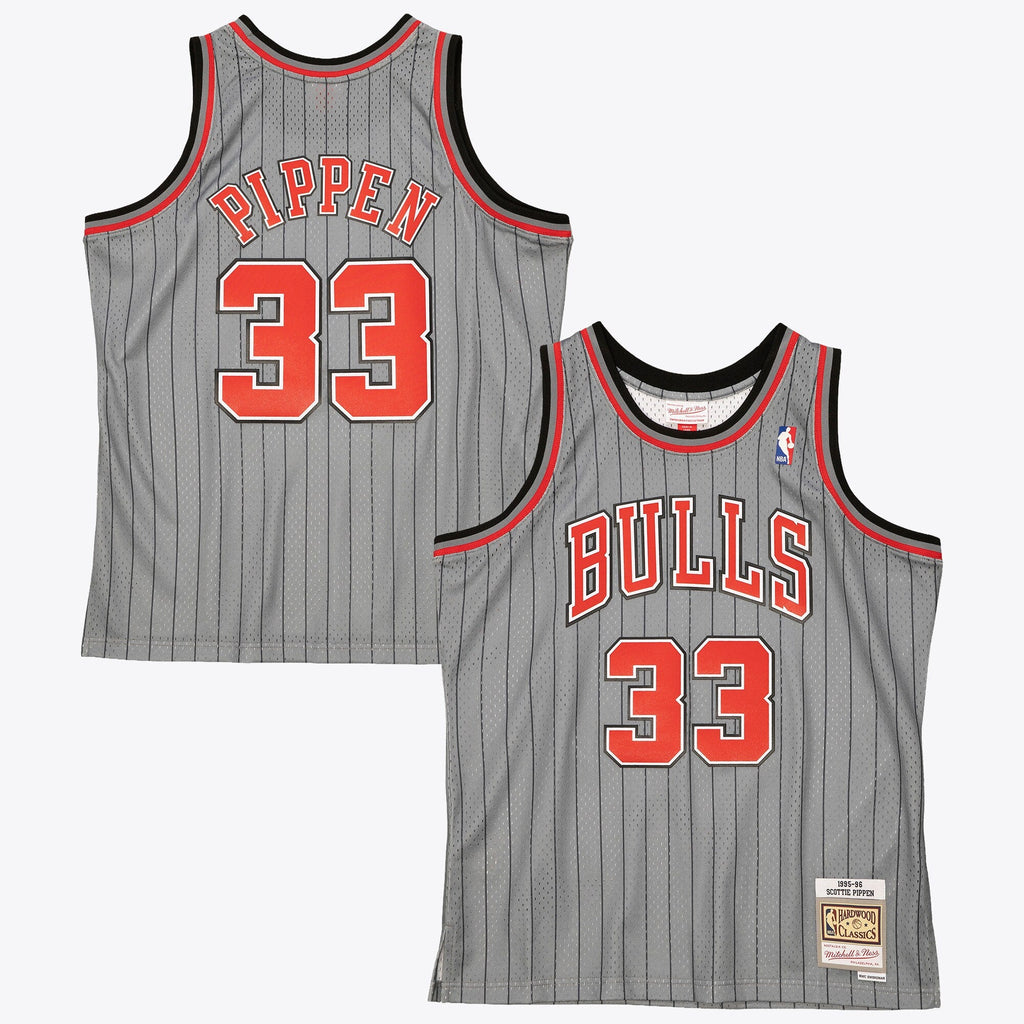 Chicago Bulls Scottie Pippen 1995 Reload Swingman Authentic Jersey - Grey product image 2, provided for visual reference and