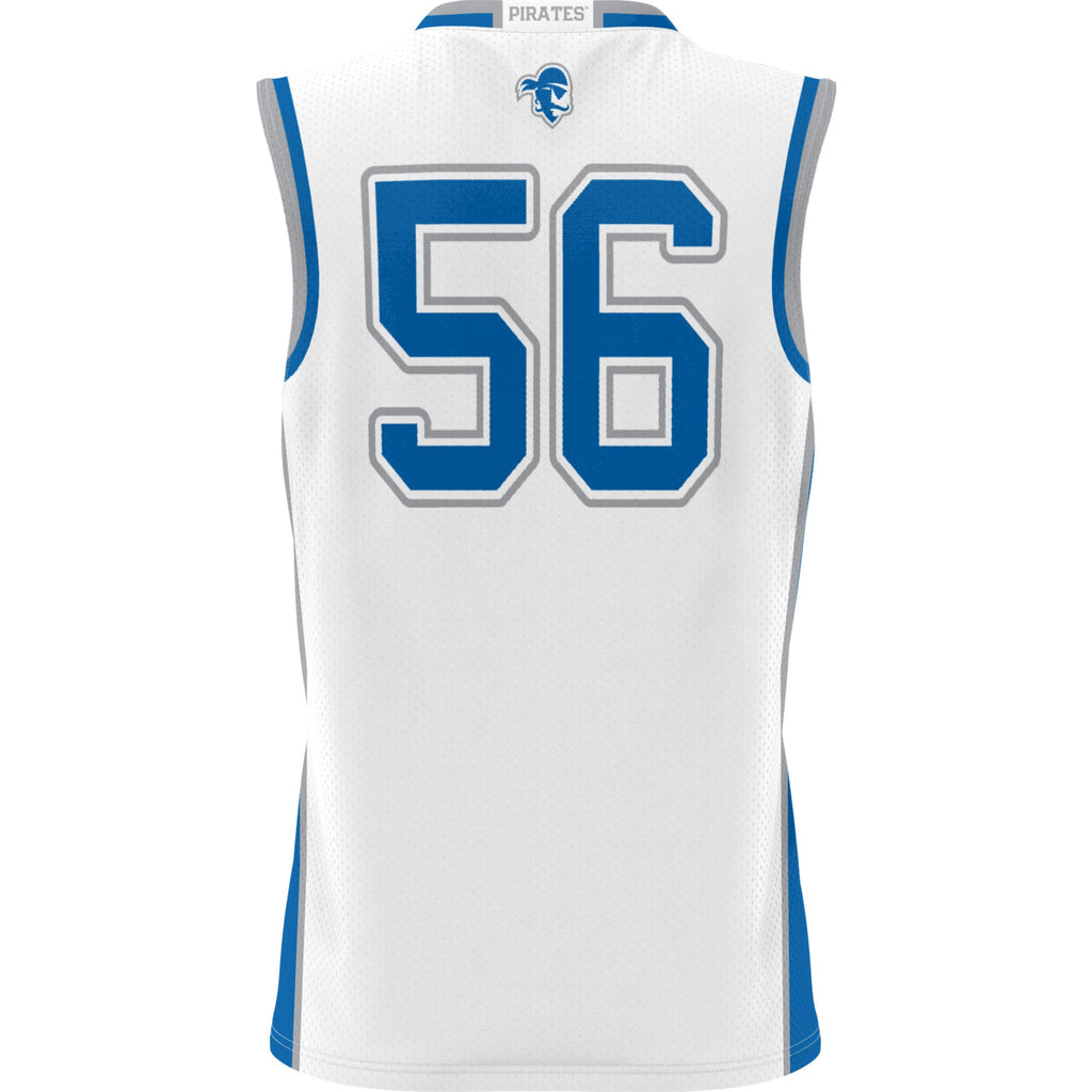 #56 Seton Hall Pirates Lightweight Basketball Jersey - White product image 4, provided for visual reference and product