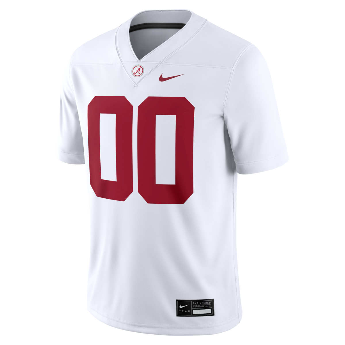 Alabama Crimson Tide NIL Pick-A-Player Game Jersey - White product image 3, provided for visual reference and product detail