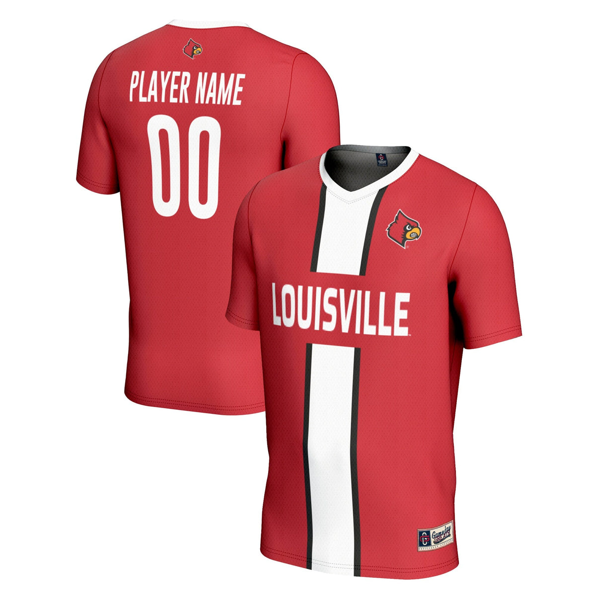 Louisville Cardinals Pick-A-Player NIL Lightweight Soccer Jersey - Red product image 1, provided for visual reference and