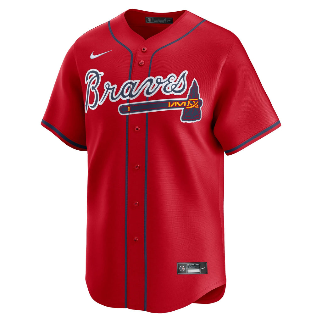 Atlanta Braves Red Alternate Limited Jersey product image 3, provided for visual reference and product detail review