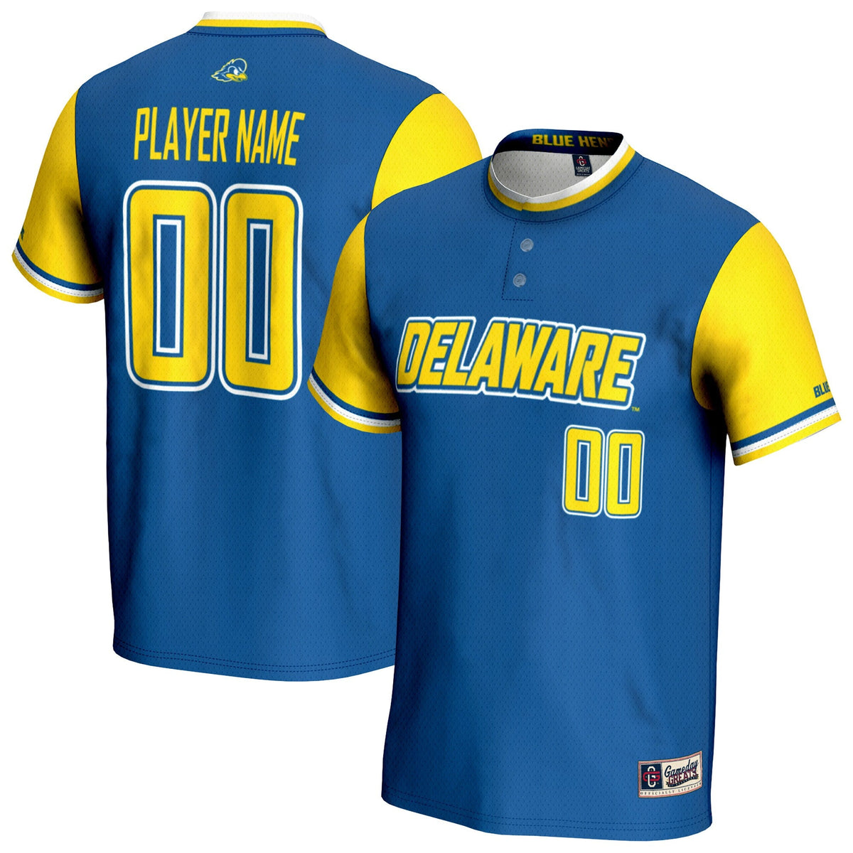 Delaware Fightin' Blue Hens NIL Pick-A-Player Lightweight Softball Jersey - Royal product image 1, provided for visual