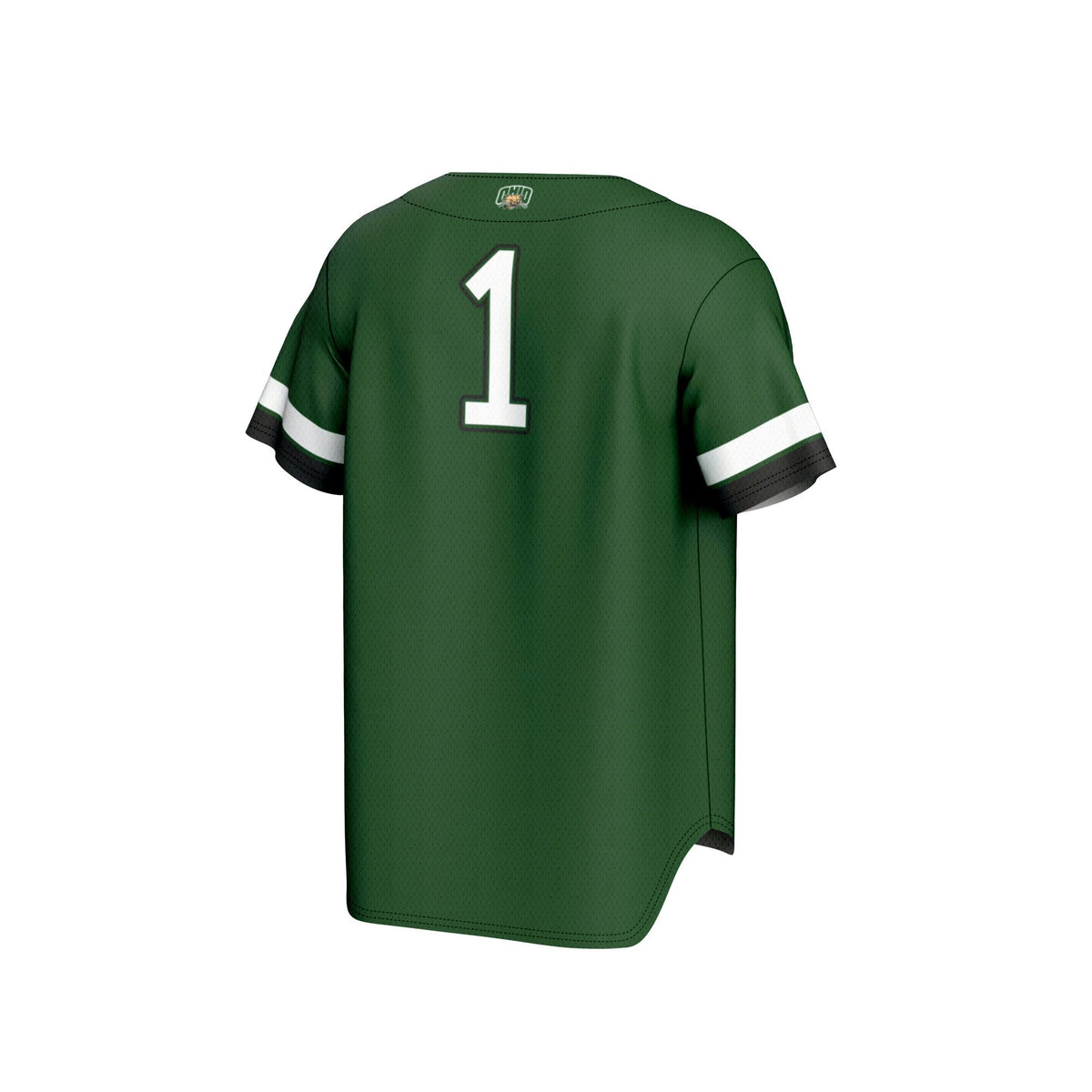 #1 Ohio Bobcats Lightweight Collegiate Baseball Fashion Jersey - Green product image 4, provided for visual reference and