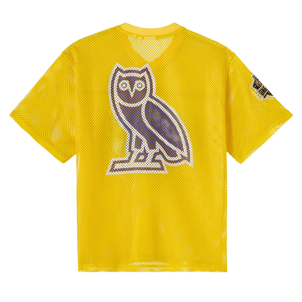 Los Angeles Lakers X OVO Mesh Football Jersey product image 4, provided for visual reference and product detail review