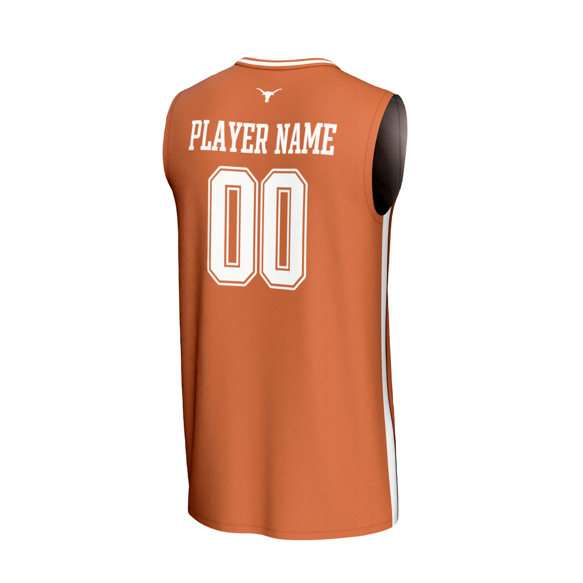 Texas Longhorns NIL Pick-A-Player Lightweight Basketball Fashion Jersey - Burnt Orange product image 4, provided for visual