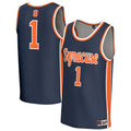 Syracuse Orange Lightweight Collegiate Basketball Fashion Jersey - Navy product image 1, provided for visual reference and