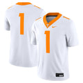 #1 White Tennessee Volunteers Game Jersey product image 1, provided for visual reference and product detail review