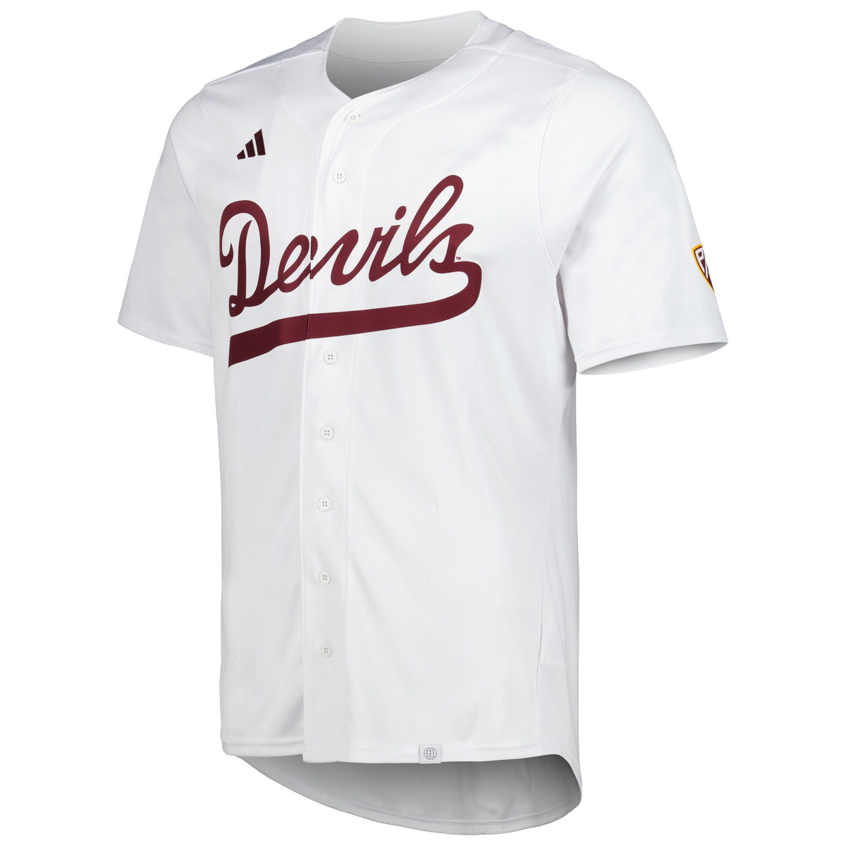 Arizona State Sun Devils Team Baseball Jersey - White product image 3, provided for visual reference and product detail