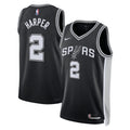 San Antonio Spurs Icon Edition Swingman Jersey NBA 2025 First Round Draft Pick - Black - Dylan Harper product image 1,