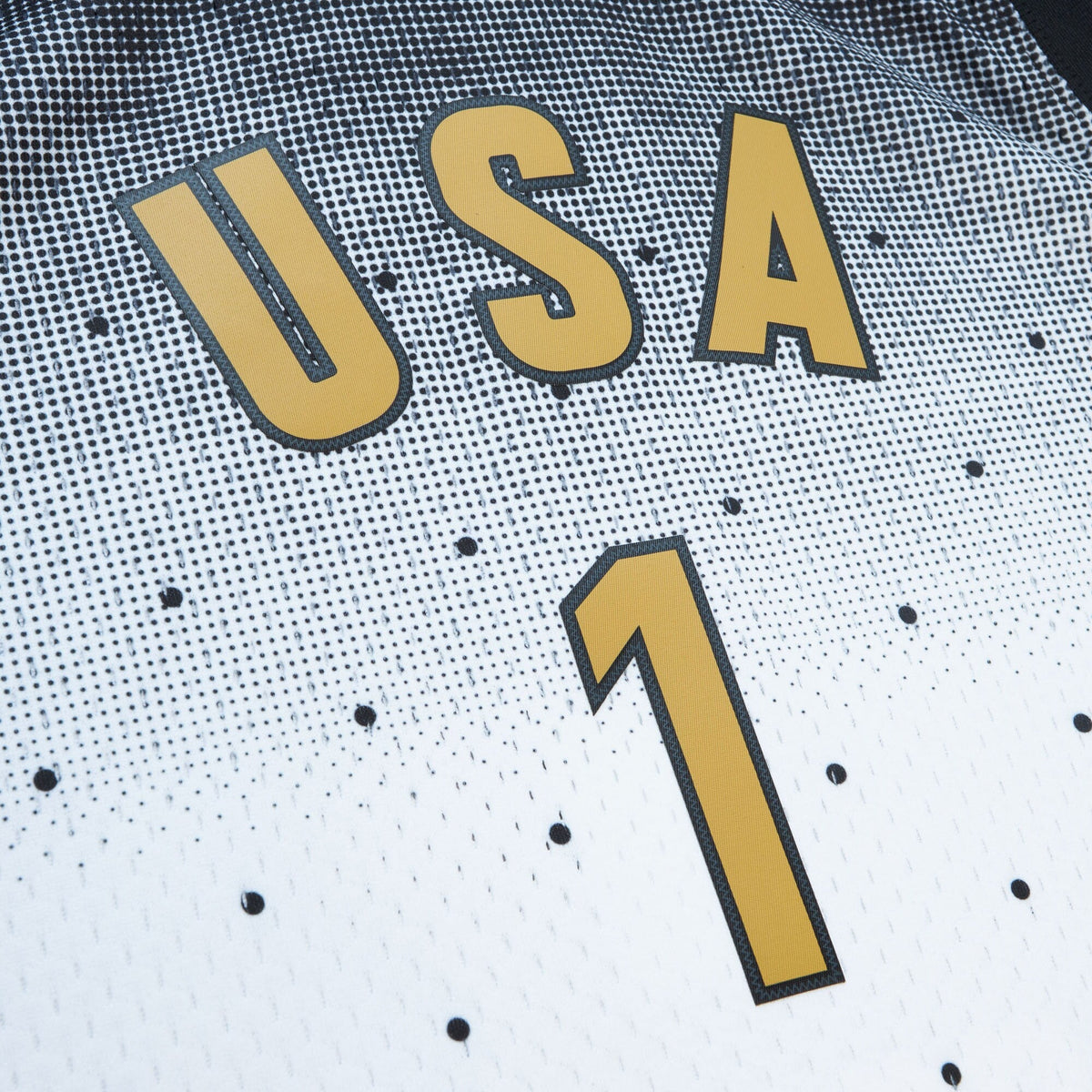 NBA Devin Booker 2016 USA Authentic Jersey All-Star - White/Black product image 5, provided for visual reference and product