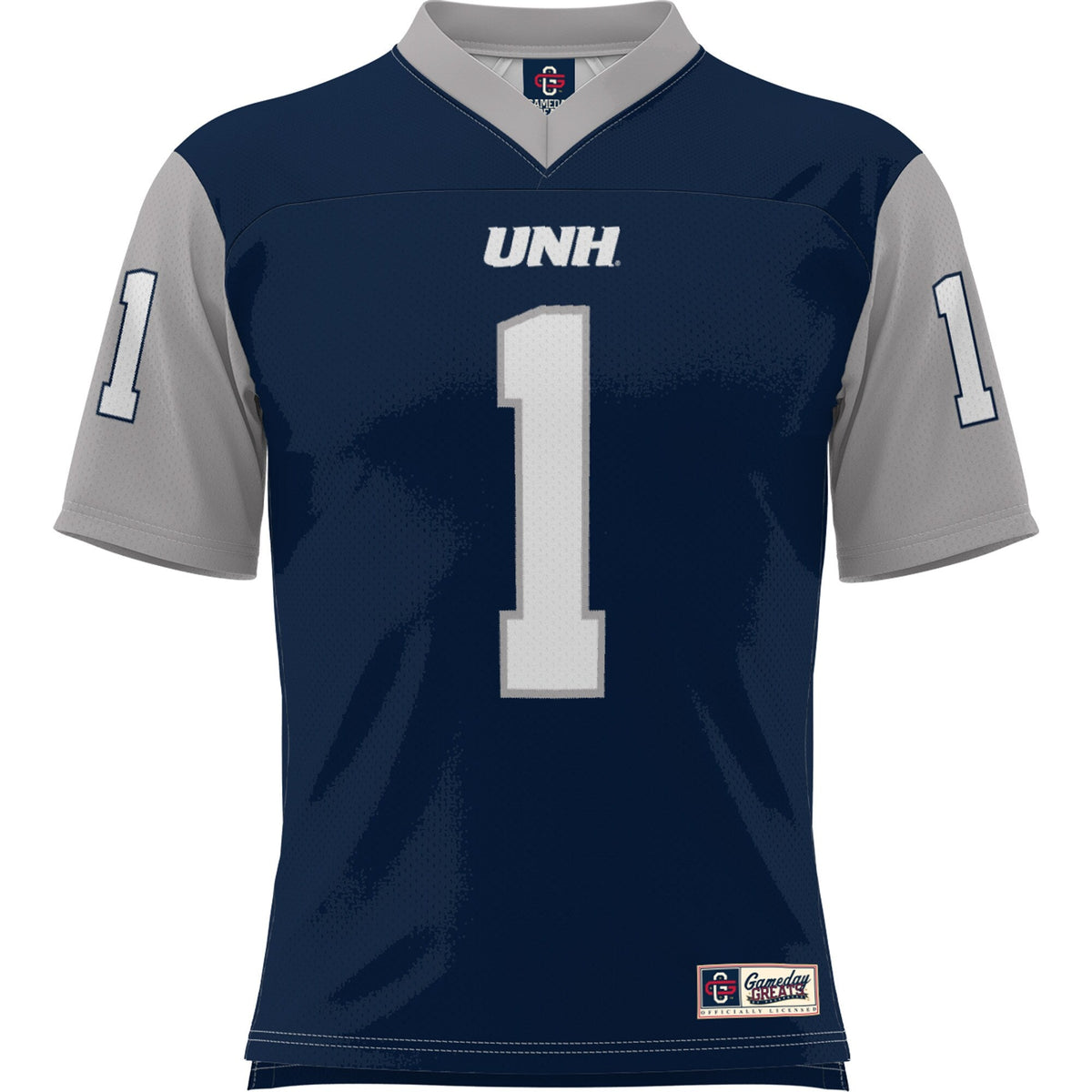 #1 New Hampshire Wildcats Football Jersey - Navy product image 3, provided for visual reference and product detail review