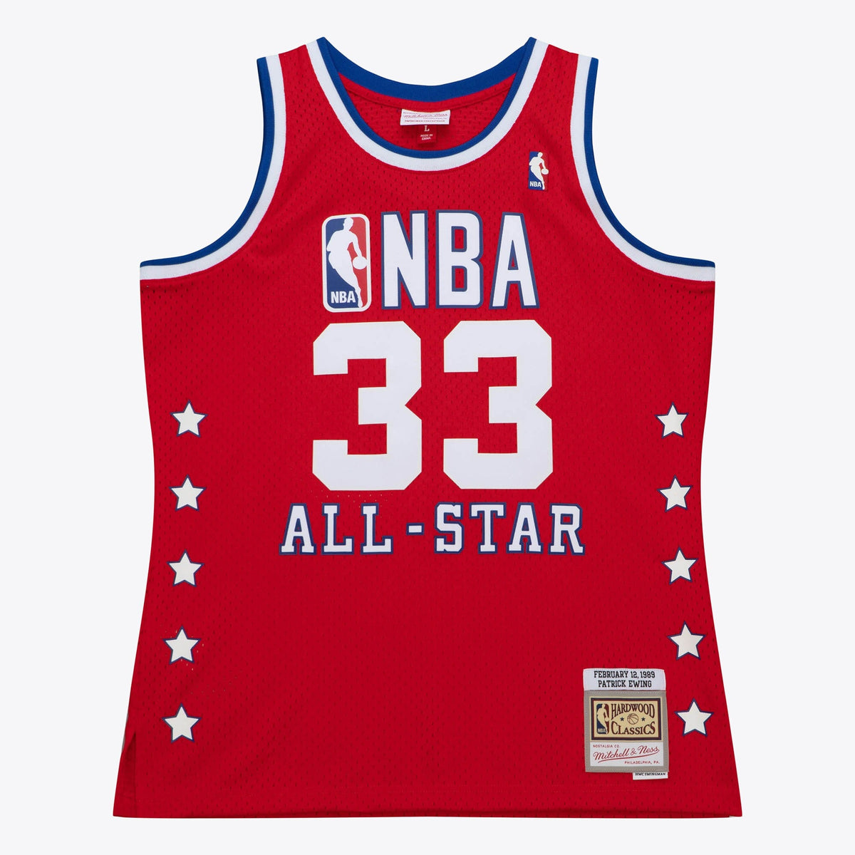 NBA Patrick Ewing 1989 All-Star Swingman Authentic Jersey - Scarlet product image 3, provided for visual reference and