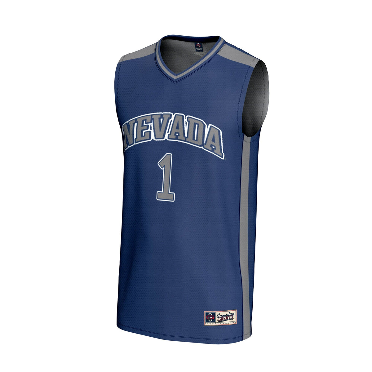 #1 Nevada Wolf Pack Lightweight Basketball Fashion Jersey - Navy product image 3, provided for visual reference and product