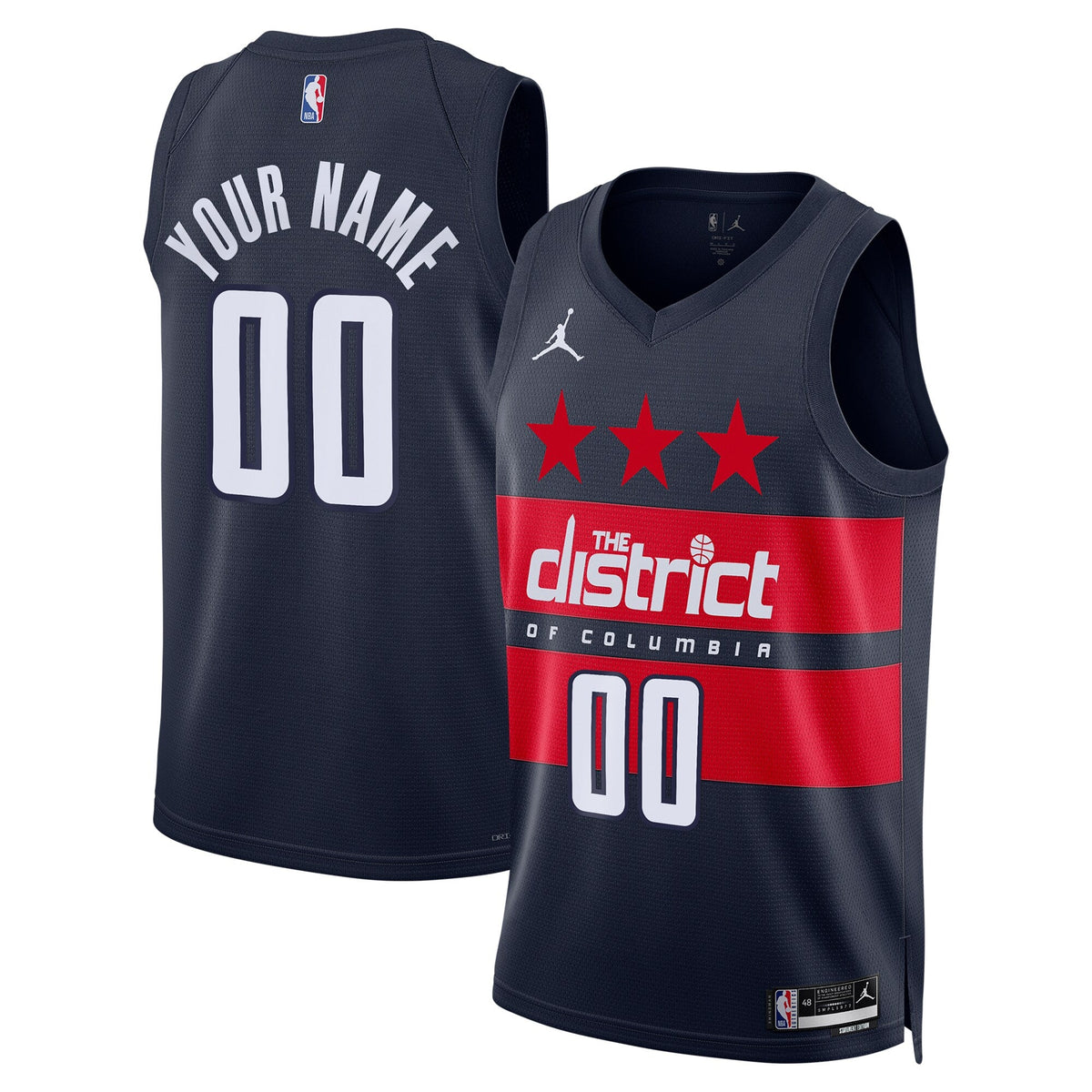 Washington Wizards NBA Statement Edition Swingman Jersey - Custom product image 2, provided for visual reference and product