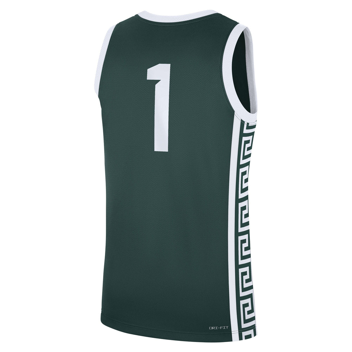 #1 Michigan State Spartans Road Replica Jersey - Green product image 4, provided for visual reference and product detail