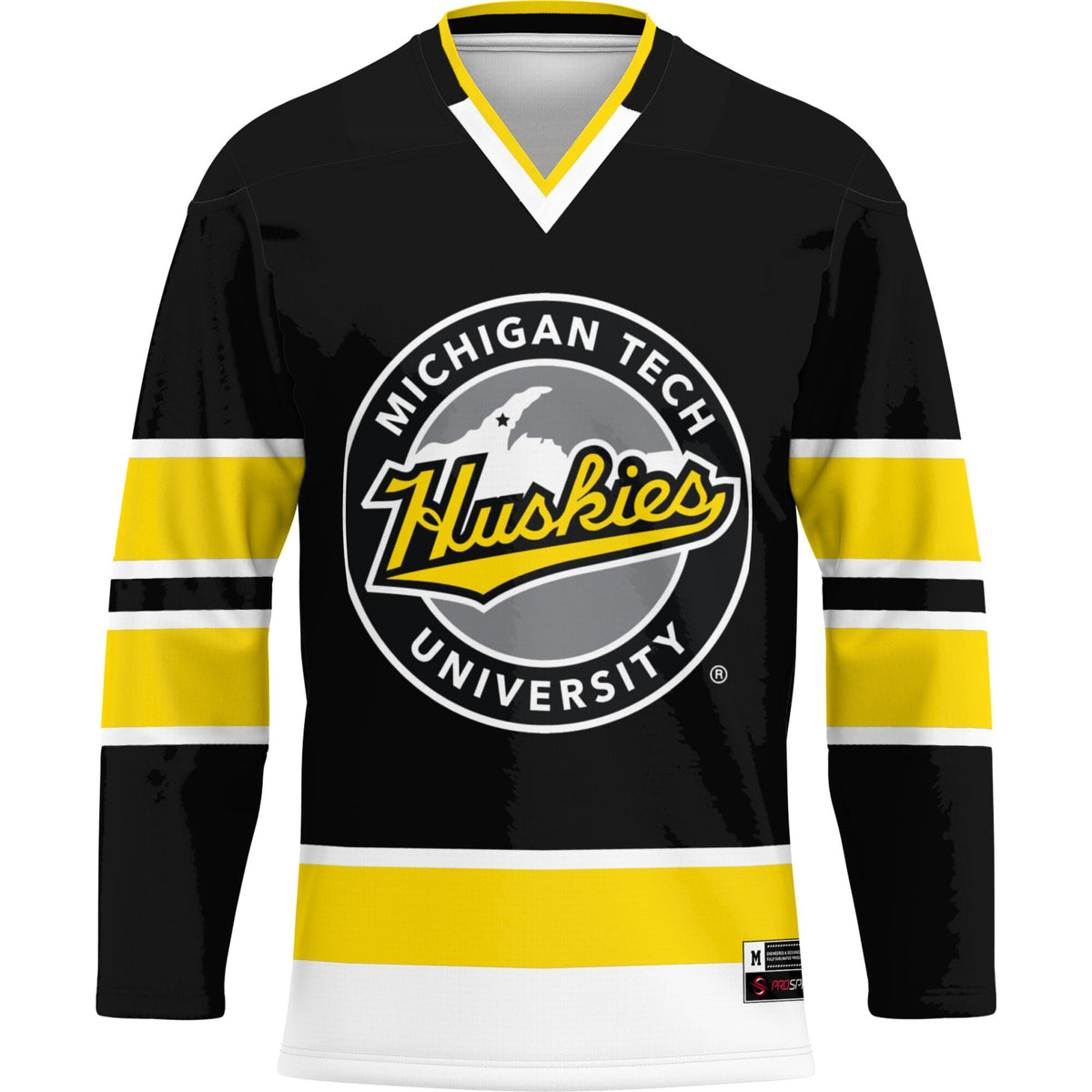 Michigan Tech Huskies Hockey Jersey - Gold product image 3, provided for visual reference and product detail review