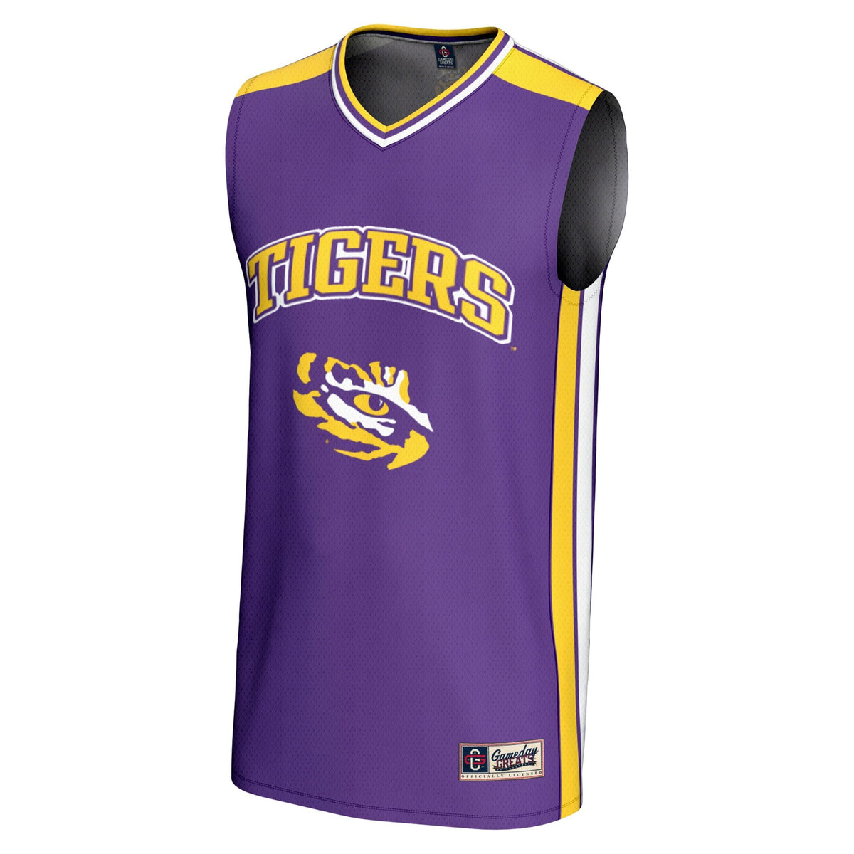 LSU Tigers Spirit Basketball Jersey - Purple product image 3, provided for visual reference and product detail review