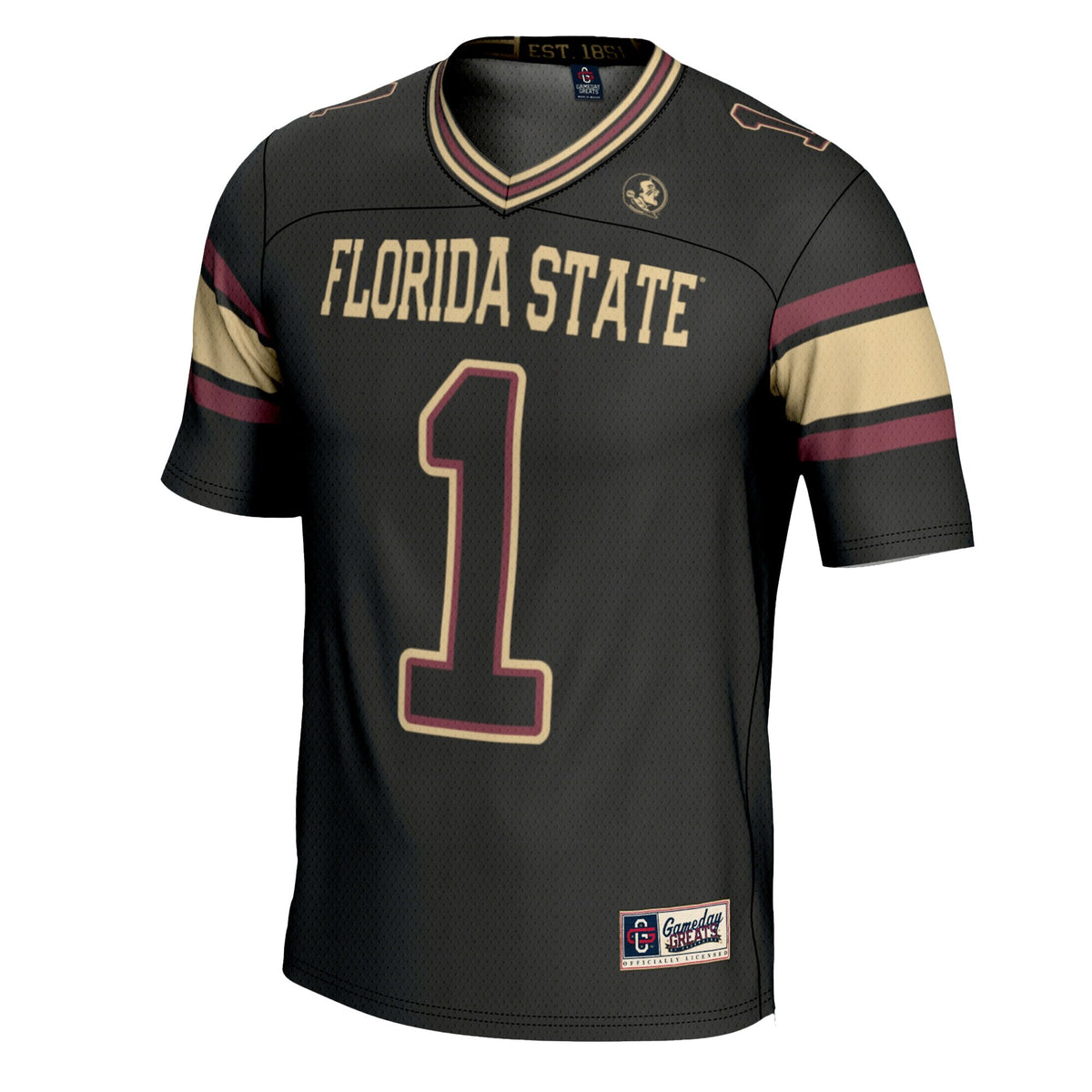 #1 Florida State Seminoles Football Jersey - Black product image 3, provided for visual reference and product detail review